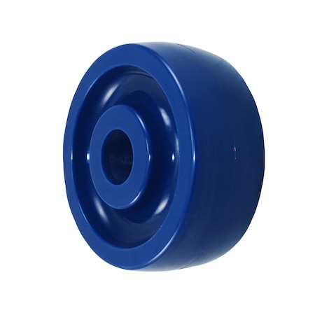 Casterhq 5"x1-1/2" BLUE SOLID POLYURETHANE (NON MARKING) WHEEL, 700 LBS CAPA HD-PLX-5K7